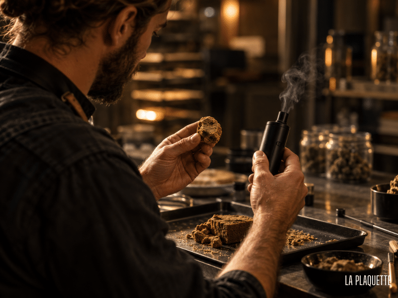 TEMPERATURE VAPORISATION HASH CBD